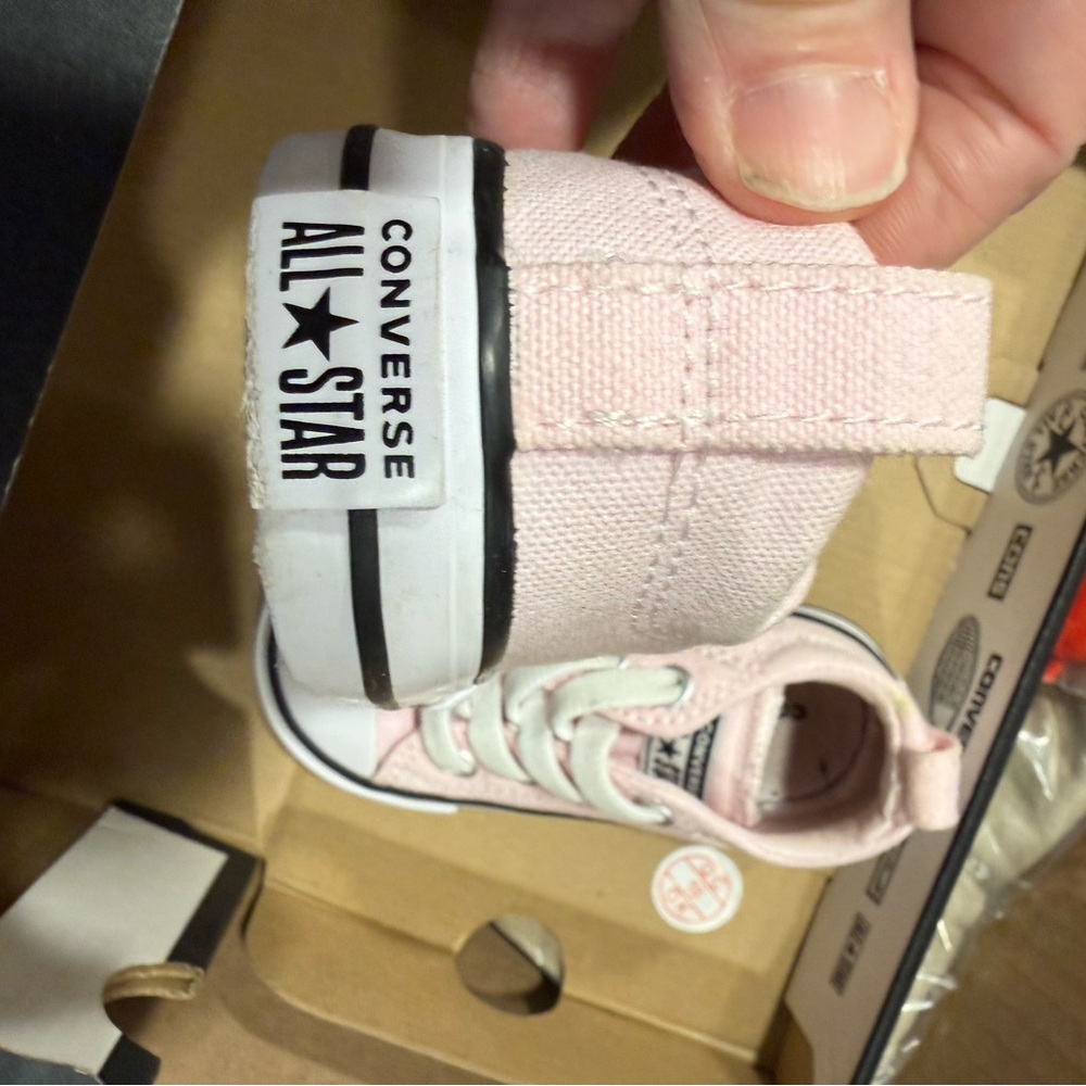 Converse Kids Light Pink Sneakers - Picture 2 of 4